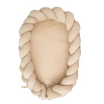 Bimbidreams Βρεφική Φωλιά Ύπνου Πλεξούδα Με Memory Foam "Sand" 85x62 εκ. 733TEX00
