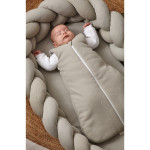 Bimbidreams Βρεφική Φωλιά Ύπνου Πλεξούδα με Memory Foam "Olive" 85x62 εκ. 733TEX06