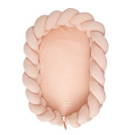 Bimbidreams Βρεφική Φωλιά Ύπνου Πλεξούδα Με Memory Foam "Pink" 85x62 εκ. 733TEX04