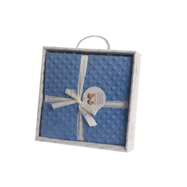Gamberritos Κουβέρτα Microfiber Μπλε 80x110εκ. 9002-5