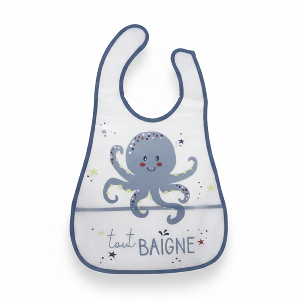 Gamberritos Αδιάβροχη Σαλιάρα PEVA με Τσέπη Tout Baigne 11025-1