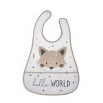 Gamberritos Αδιάβροχη Σαλιάρα PEVA με Τσέπη Hello World 11025-2 Gamberritos Αδιάβροχη Σαλιάρα PEVA με Τσέπη Hello World 11025-2