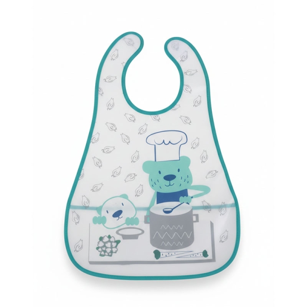 Gamberritos Αδιάβροχη Σαλιάρα PEVA με Τσέπη Little Chef 11025-4