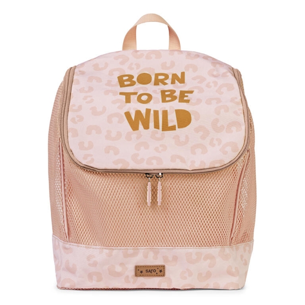 Saro Αδιάβροχο Τσαντάκι Backpack με δίχτυ Born to Be Wild 61521