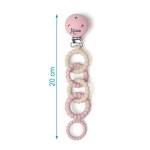 Kiokids Κλιπ Πιπίλας Σιλικόνης Ροζ 0m+ 6460 Kiokids Κλιπ Πιπίλας Σιλικόνης Ροζ 0m+ 6460