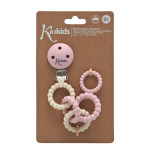 Kiokids Κλιπ Πιπίλας Σιλικόνης Ροζ 0m+ 6460 Kiokids Κλιπ Πιπίλας Σιλικόνης Ροζ 0m+ 6460
