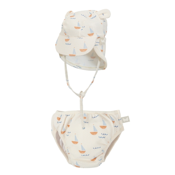 Bimbidreams Σετ Πάνα Μαγιό και Καπέλο UV50 Calypso 3-9 μηνών 036B0913 