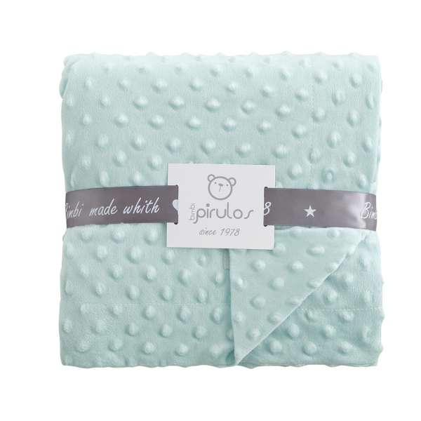 Bimbidreams Κουβέρτα Minky Microfiber Μέντα 80x110εκ. 64005156