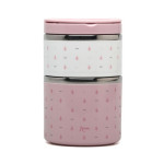 Kiokids Θερμόδοχείο Φαγητού με 2 Θαλάμους Ροζ 930ml. 5490