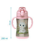 Kiokids Παγούρι Θερμός με Λαβές Γατάκι 280ml.6+Μ 6444