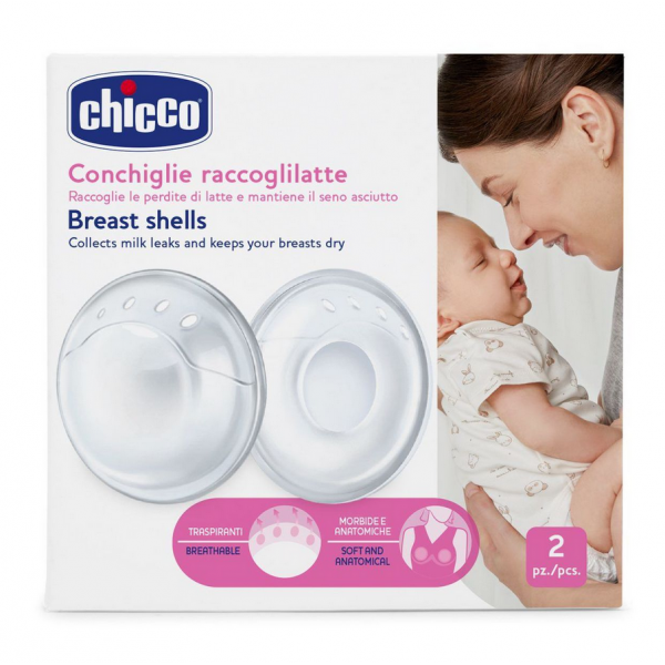 Chicco Κοχύλια Συλλογής Μητρικού Γάλακτος, 2τμχ. 02258-10