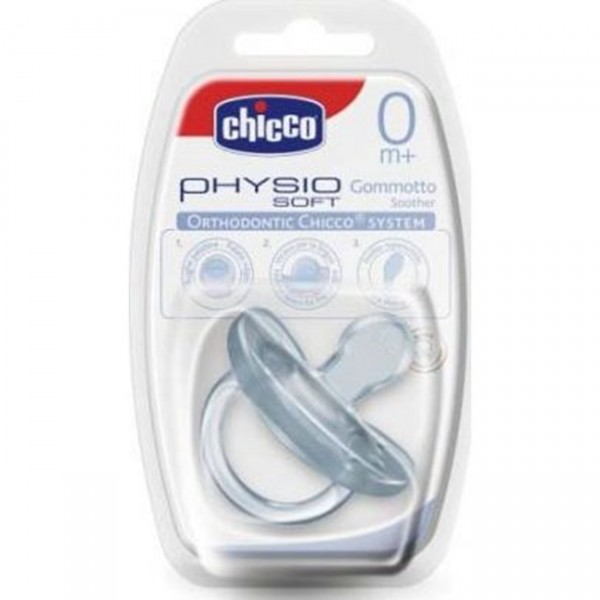 Chicco Πιπίλα Όλο Σιλικόνη Physio Soft 0m+ 01808-01