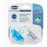 Chicco Πιπίλα Σιλικόνης Physio Mini Soft 2-6m Σιέλ (2τμχ.) 73231-21