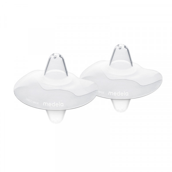 Medela Contact Nipple Shields Ψευδοθηλές Σιλικόνης με Θήκη Large 200.1631