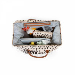 CHILDHOME Τσάντα Αλλαγής Mommy Bag Big Canvas Leopard BR74392