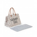 CHILDHOME Τσάντα Αλλαγής Mommy Bag Big Canvas Leopard BR74392