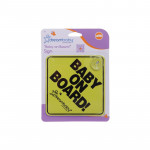 DreamBaby Baby on Board Sign Yellow / Black BR74717