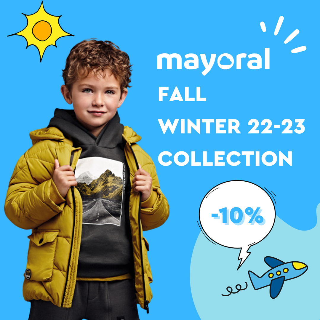 -10% έκπτωση σε όλη τη νέα συλλογή Mayoral για Αγόρια